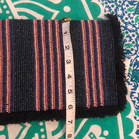 Ann Taylor Clutch with Beads & Fringe - Picture 8 of 8